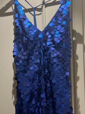 motel blue sequin dress Rocks | Dresses | Motel Light Satin Mermaid